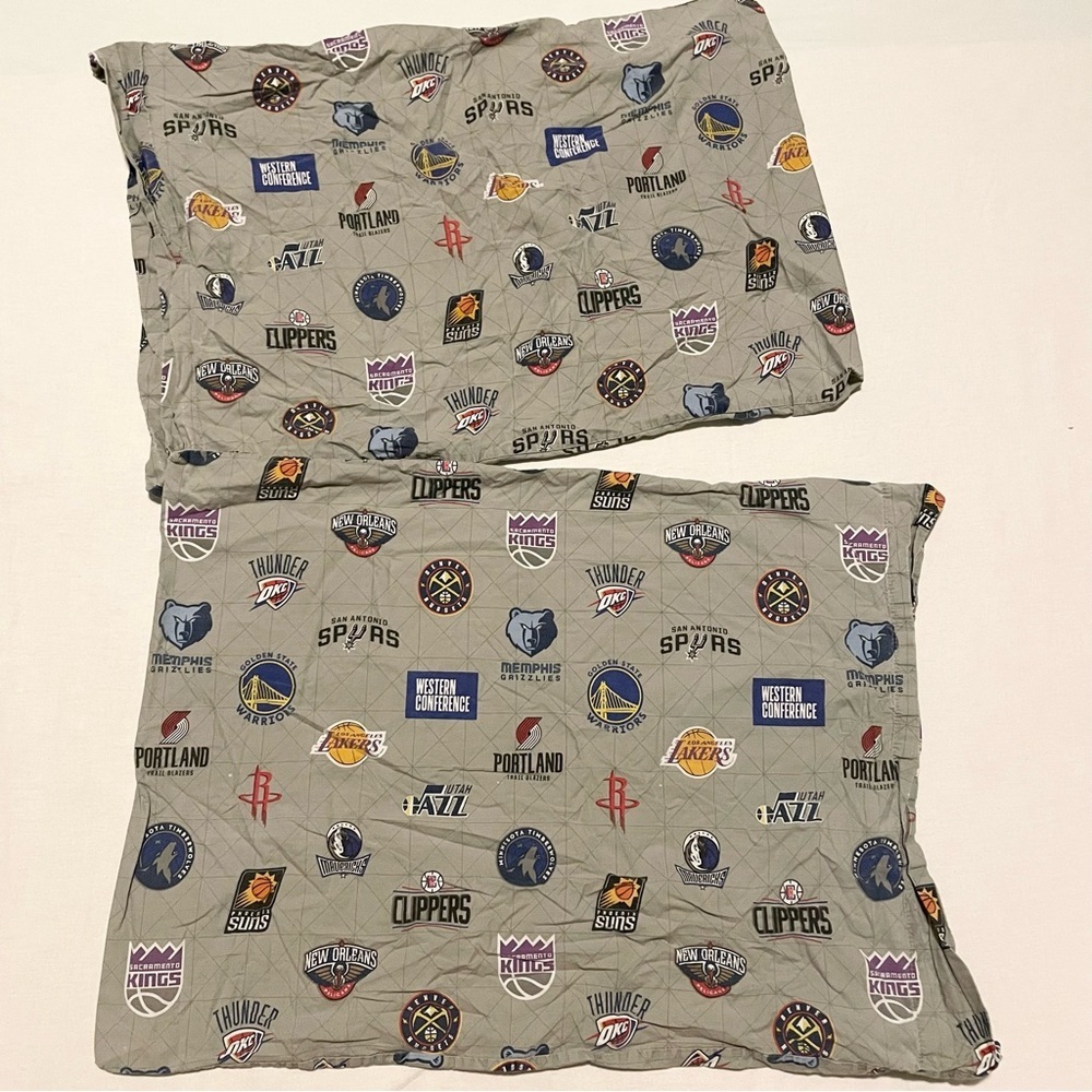 Pottery Barn Teen NBA Western Conference Pillow Case x2